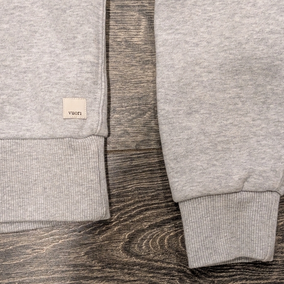 Vuori Restore Half Zip Hoodie XS Light Grey - Picture 3 of 10